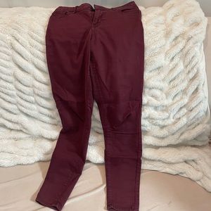 Burgundy pants